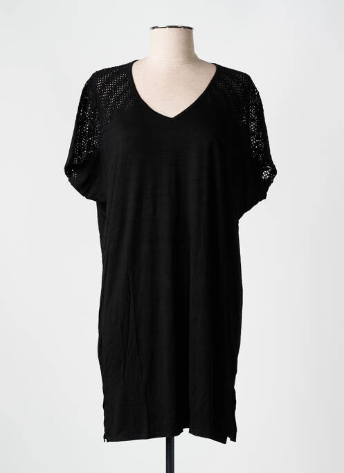 Tunică mâneci scurte negru MIRADONNA femeie