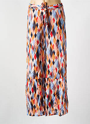 Pantalon larg talie elastică roz CYELL femeie