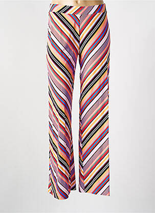 Pantalon drept talie elastică roz CYELL femeie