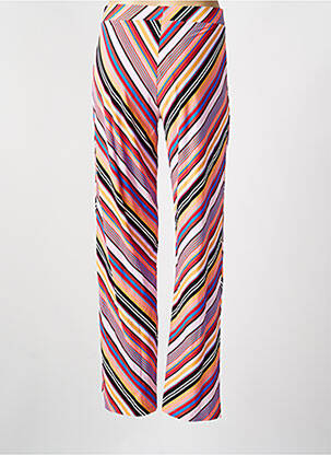 Pantalon drept talie elastică roz CYELL femeie