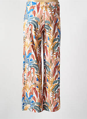 Pantalon drept talie elastică albastru CYELL femeie