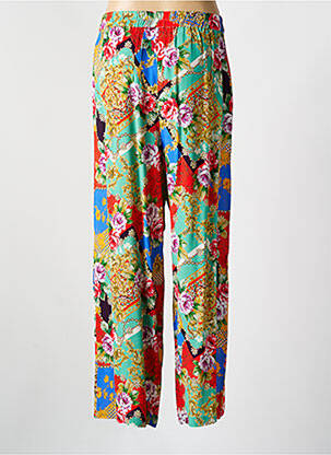 Pantalon drept talie elastică verde CYELL femeie