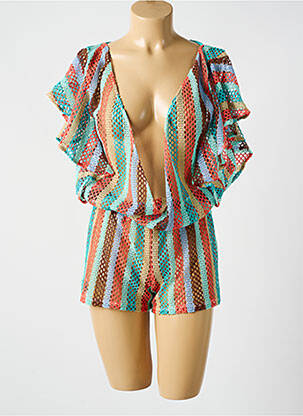 Salopetă scurtă verde LULI FAMA femeie