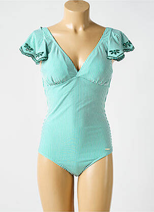 Costum de baie dintr-o singură piesă verde CYELL femeie