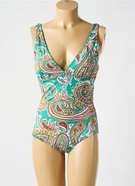 Costum de baie dintr-o singură piesă imprimeu fantezie verde CYELL femme