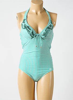 Costum de baie dintr-o singură piesă imprimeu fantezie verde CYELL femeie