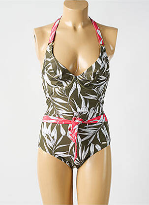 Costum de baie dintr-o singură piesă verde CYELL femeie