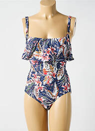 Costum de baie dintr-o singură piesă imprimeu fantezie albastru CYELL femme