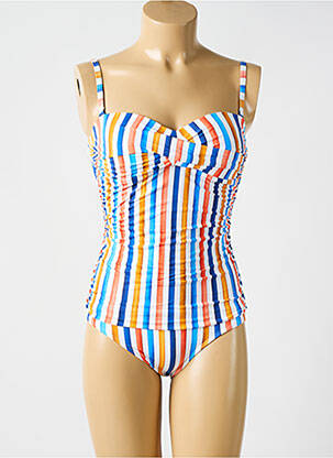 Costum de baie dintr-o singură piesă imprimeu fantezie albastru CYELL femeie