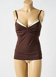 Top de baie maro CYELL femme