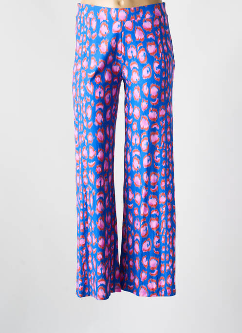 Pantalon drept talie elastică albastru CYELL femme