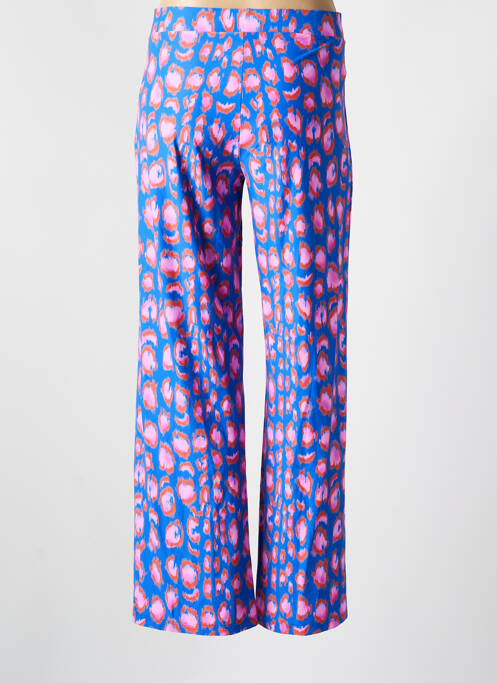 Pantalon drept talie elastică albastru CYELL femme