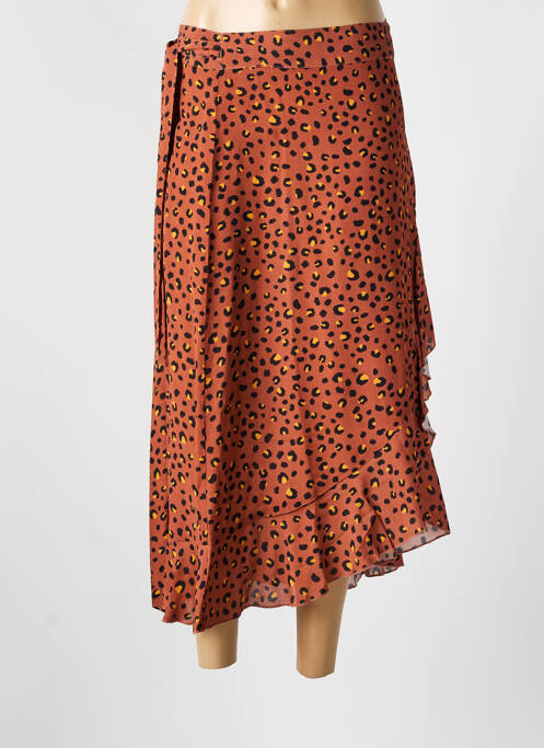 Fustă lungă maro CYELL femeie