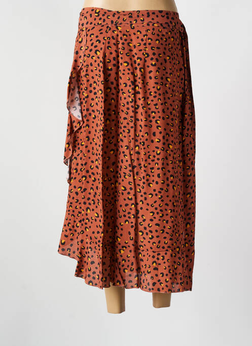 Fustă lungă maro CYELL femeie