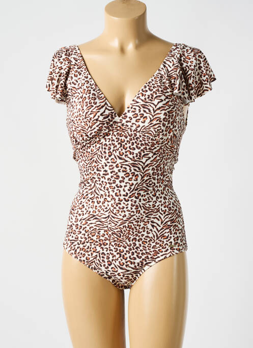 Costum de baie dintr-o singură piesă bej CYELL femeie