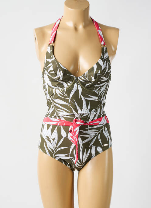 Costum de baie dintr-o singură piesă verde CYELL femeie