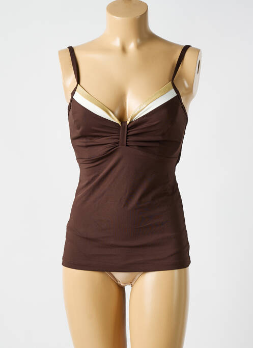 Top de baie maro CYELL femeie