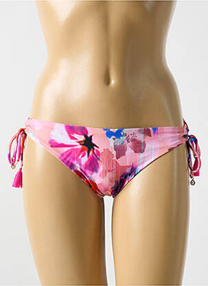 Chiloți de baie imprimeu floral bikini roz CYELL femeie