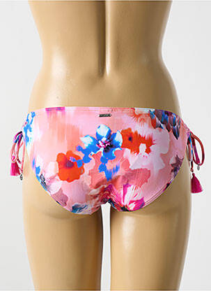 Chiloți de baie imprimeu floral bikini roz CYELL femeie