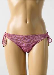 Chiloți de baie efect material satinat bikini roz CYELL femme