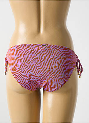 Chiloți de baie efect material satinat bikini roz CYELL femeie