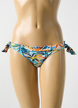 Chiloți de baie imprimeu tie and dye bikini albastru CYELL femeie
