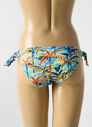 Chiloți de baie imprimeu tie and dye bikini albastru CYELL femeie