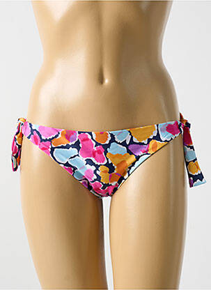 Chiloți de baie imprimeu floral bikini albastru CYELL femeie