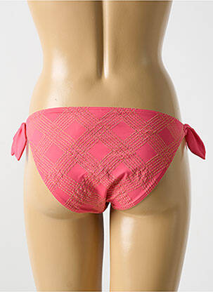 Chiloți de baie efect material satinat bikini roz CYELL femeie