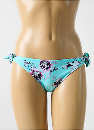 Chiloți de baie imprimeu floral bikini albastru CYELL femeie
