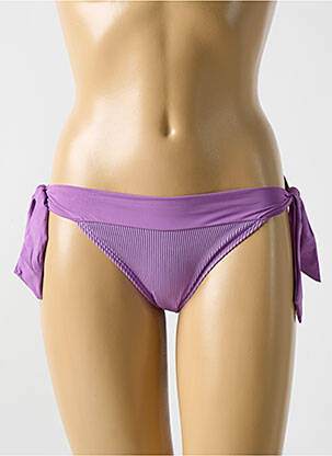 Chiloți de baie închidere cu legături de legat bikini violet CYELL femeie