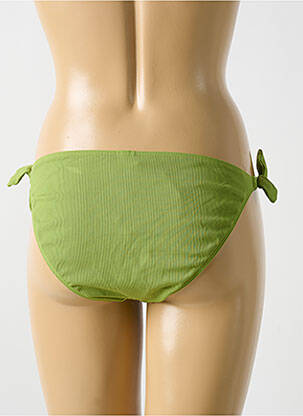 Chiloți de baie efect material satinat bikini verde CYELL femeie