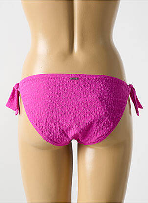 Chiloți de baie efect material satinat bikini roz CYELL femeie