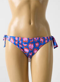 Chiloți de baie efect material satinat bikini albastru CYELL femme