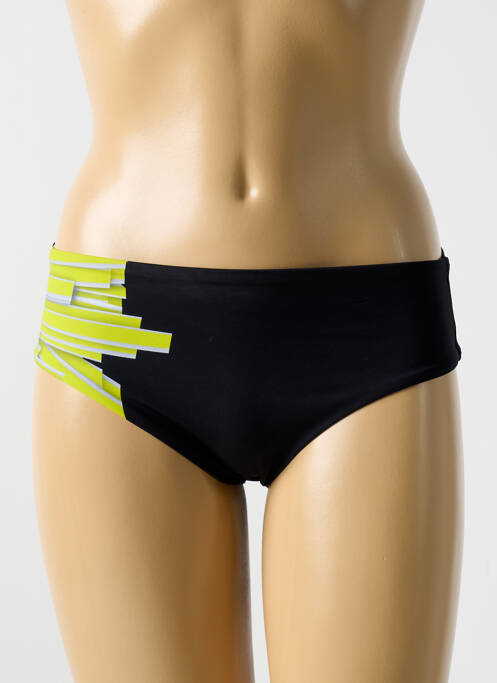 Chiloți de baie efect material satinat chiloți negru MIRADONNA femme