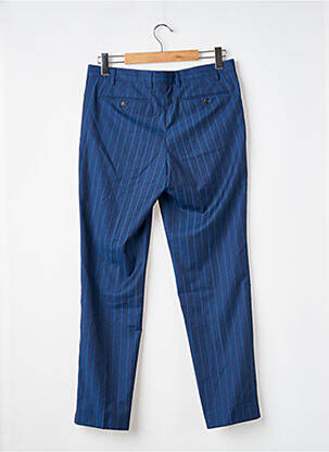 Pantalon slim țesătură poplin mărime normală albastru PIETRO FILIPI bărbat