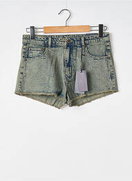 Șort țesătură denim mărime normală verde JOACY femme