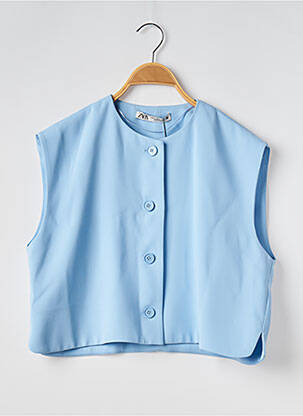 Vestă fără mâneci albastru ZARA femeie