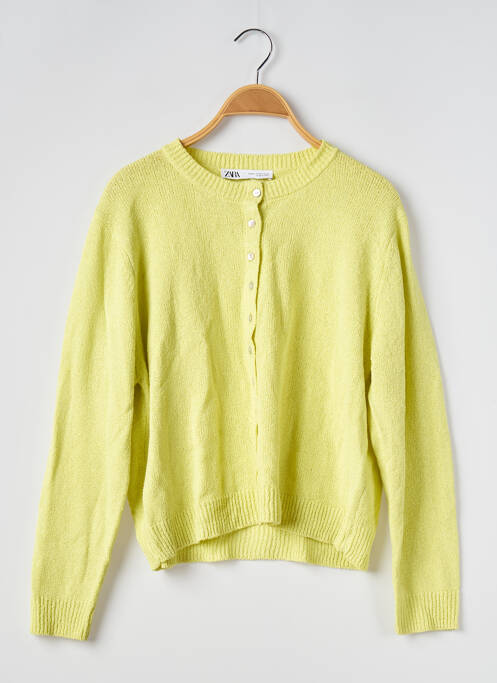 Vestă cu mâneci lungi verde ZARA femeie