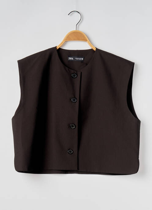 Vestă fără mâneci negru ZARA femeie