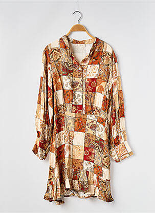 Rochie midi portocaliu REZINE femeie