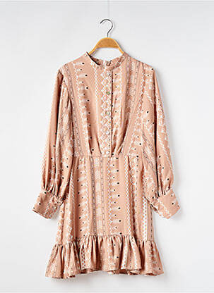 Rochie scurtă bej SANS MARQUE femeie