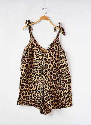 Salopetă scurtă maro PRETTY WIRE femeie