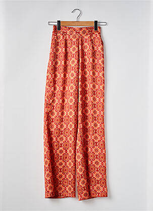 Pantalon larg portocaliu REZINE femeie