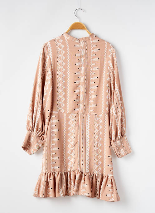 Rochie scurtă bej SANS MARQUE femeie