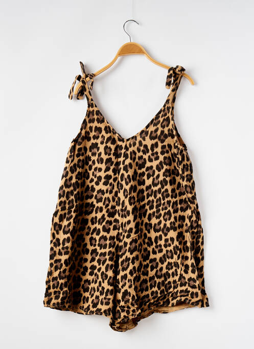 Salopetă scurtă maro PRETTY WIRE femeie