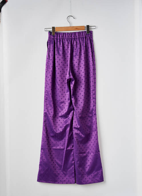 Pantalon larg violet SANS MARQUE femeie