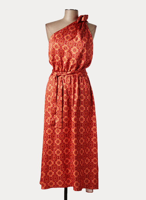 Rochie midi portocaliu REZINE femeie