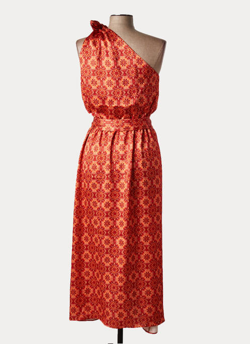 Rochie midi portocaliu REZINE femeie