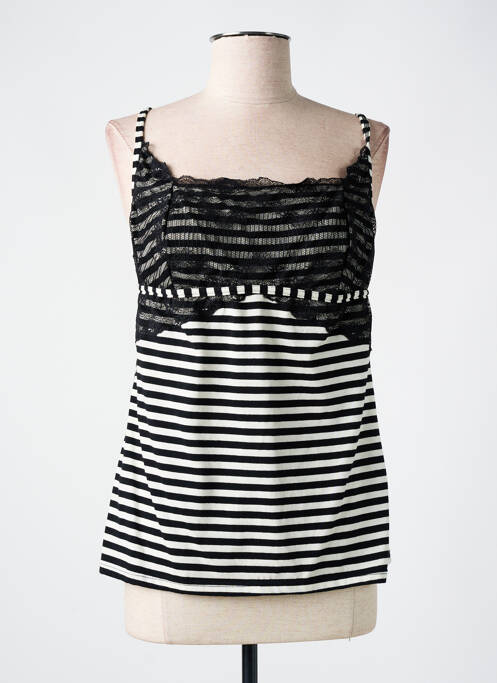 Top/caraco bretele elastice negru LE BOURGET femme